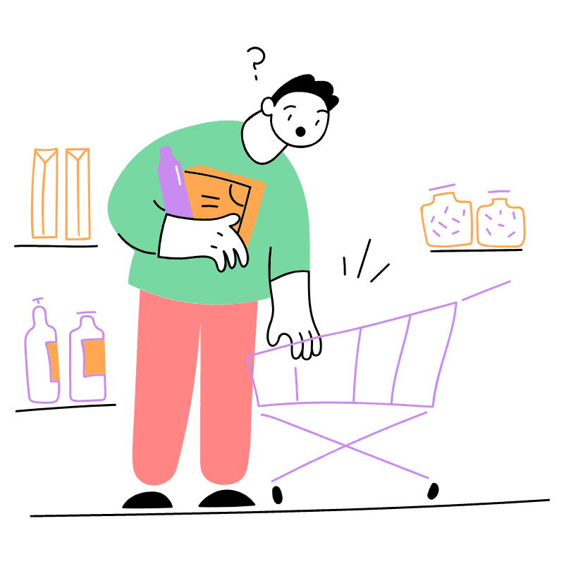 EMPTY CART 1 Illustration from Barcelona Set