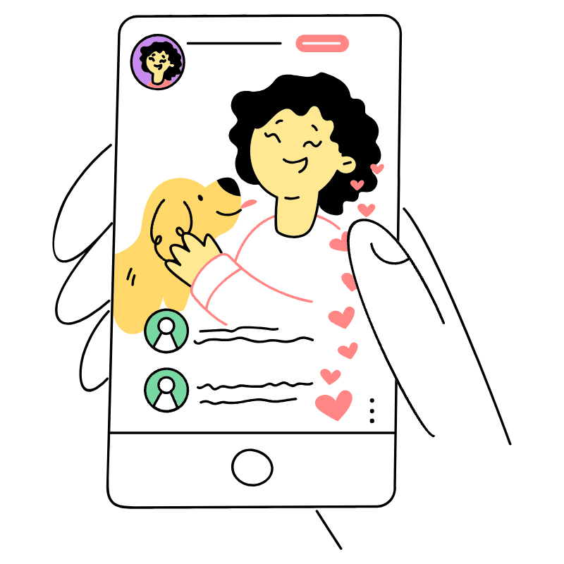 Social Influencer 2 Illustration from Barcelona Set