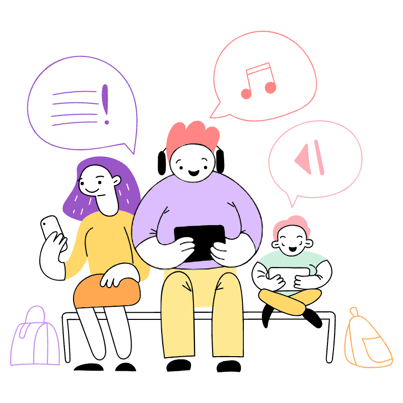 Social Media 2 Illustration from Barcelona Set