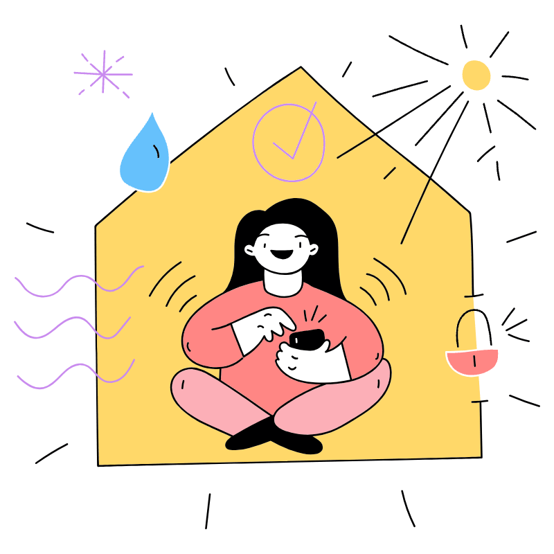 Smart Home Illustration from Barcelona Set