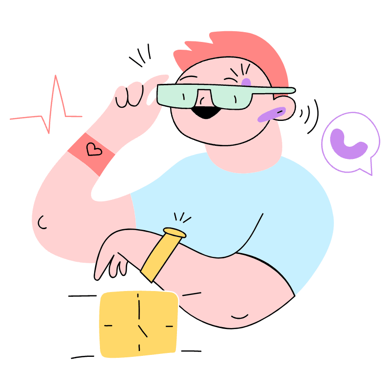 Smart Wearable 3 Illustration from Barcelona Set