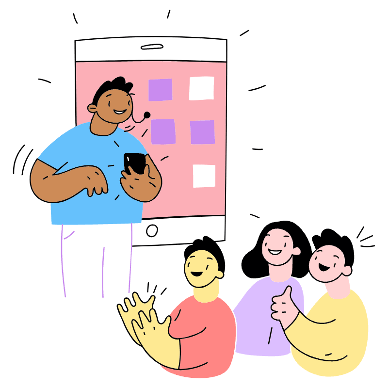 Tech Presentation Illustration from Barcelona Set