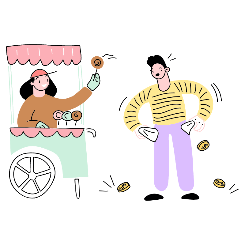 BEING BROKE 2 Illustration from Barcelona Set
