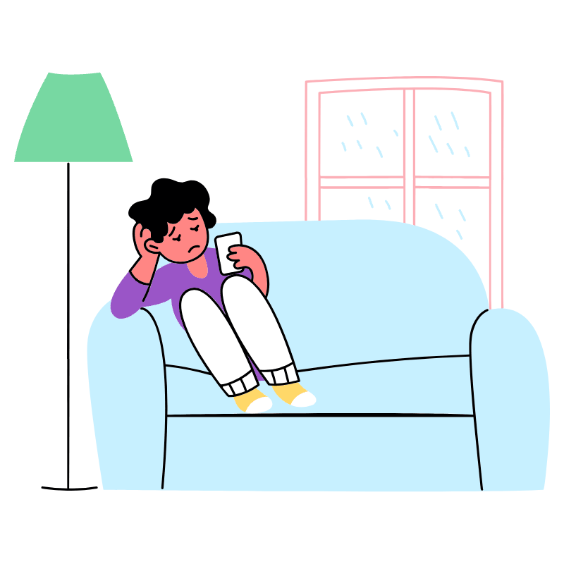 Feeling Lonely 3 Illustration from Barcelona Set