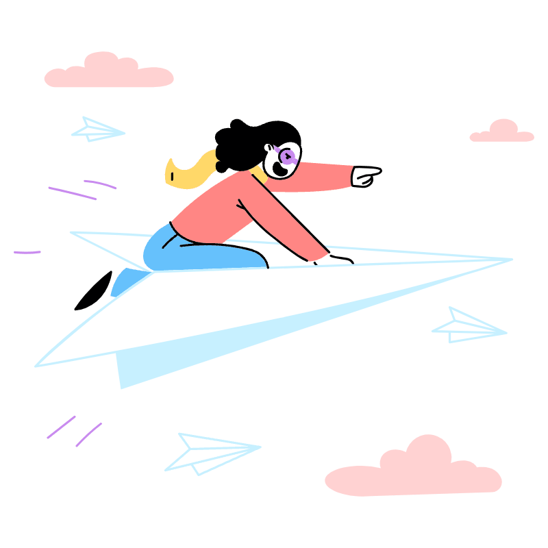 Going Onwards With Optimism Illustration from Barcelona Set