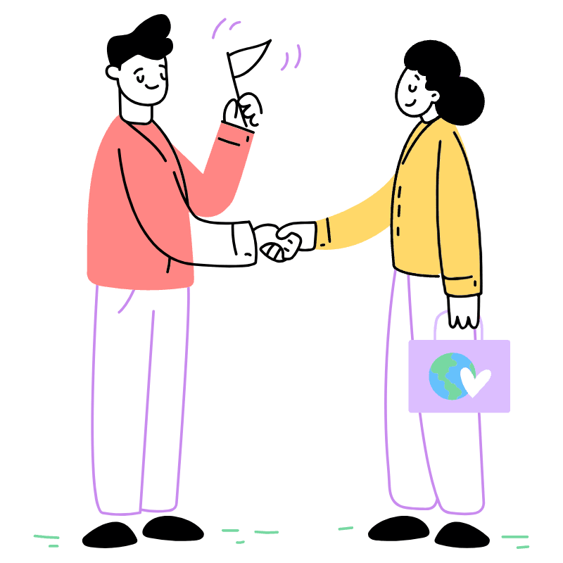 Make Peace Illustration from Barcelona Set