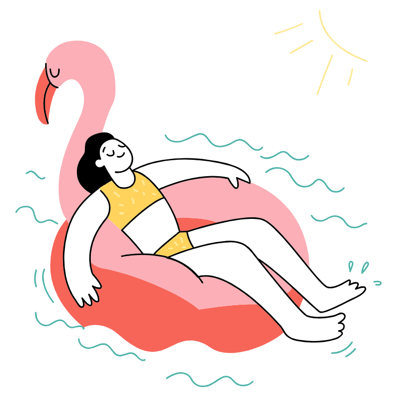 Rest Illustration from Barcelona Set