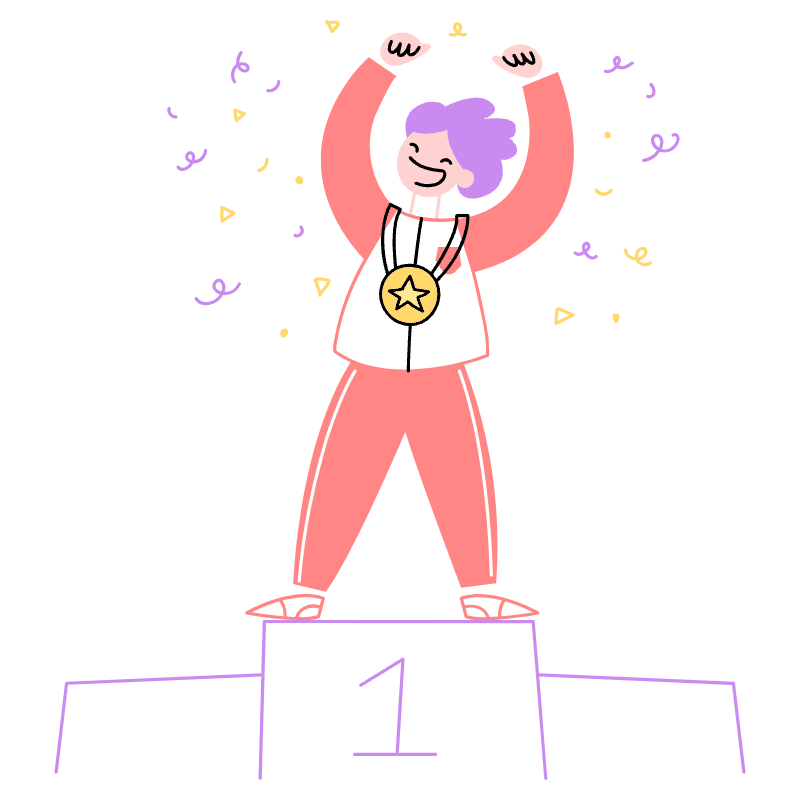 TOP OF PODIUM 1 Illustration from Barcelona Set