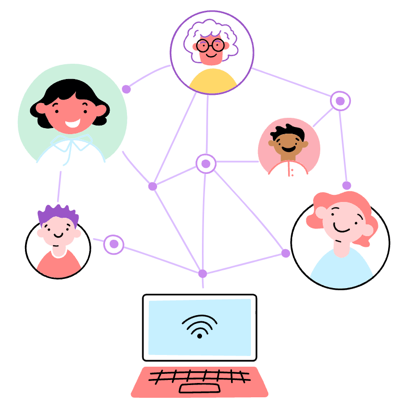 USERS NETWORK 1 Illustration from Barcelona Set