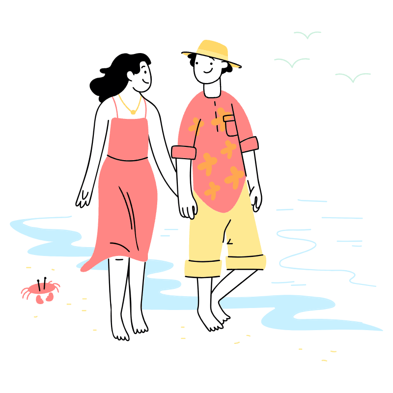 WALK TOGETHER 1 Illustration from Barcelona Set