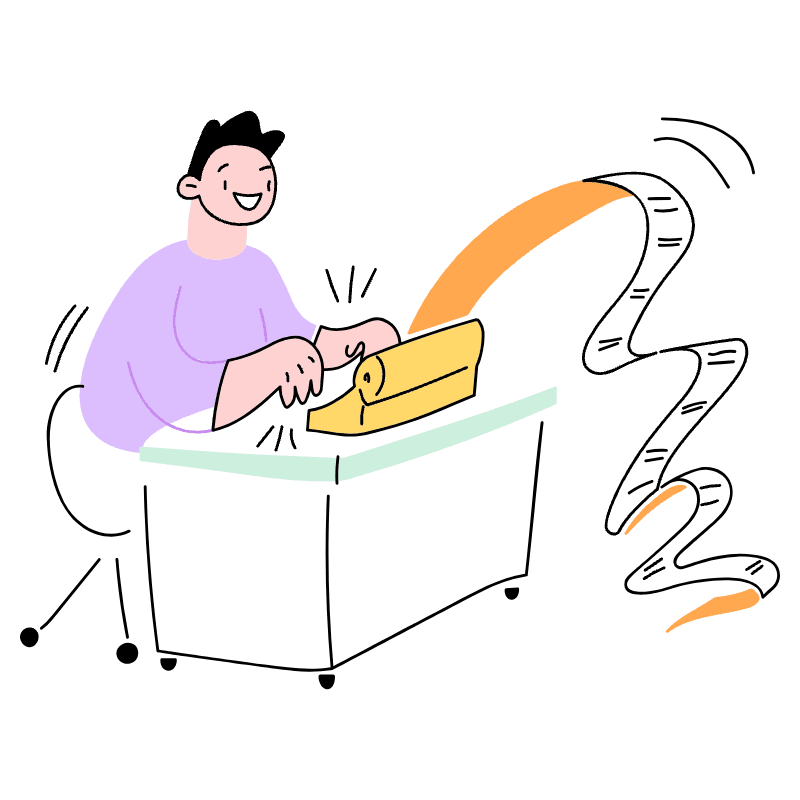 Being Productive 2 Illustration from Barcelona Set
