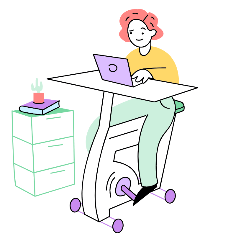 DESK BIKE 2 Illustration from Barcelona Set