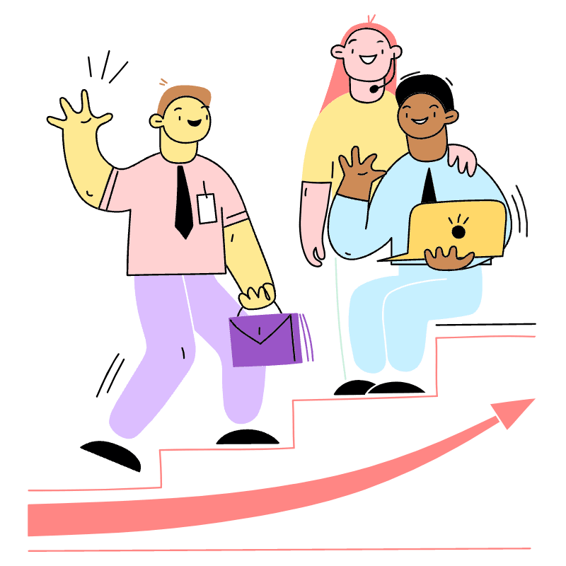 Get Job Promotion 2 Illustration from Barcelona Set