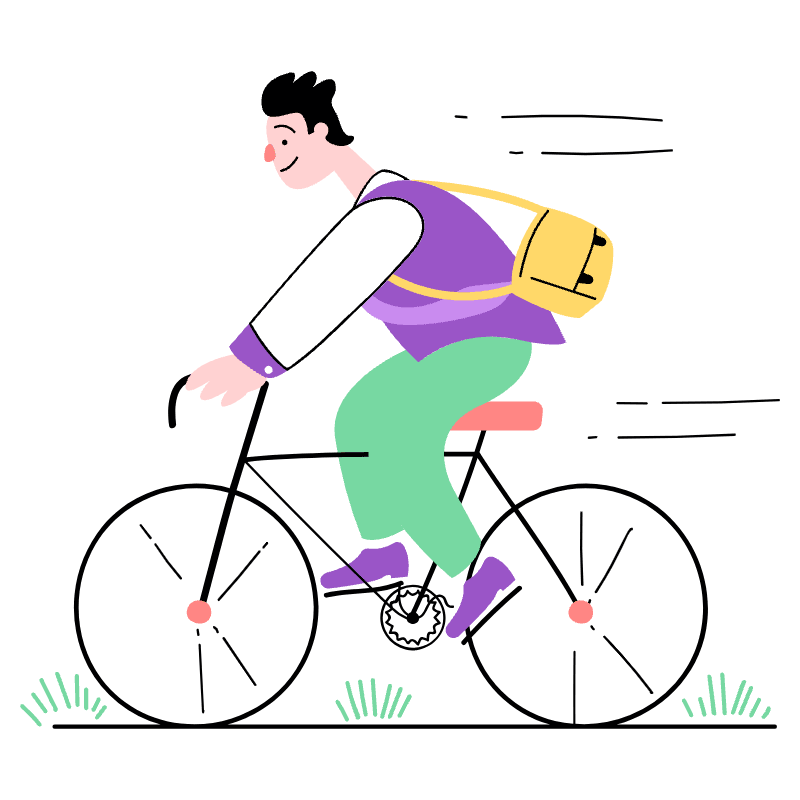 GOING WORK 1 Illustration from Barcelona Set