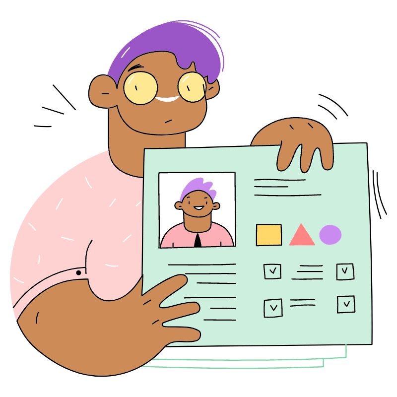 Job Application 2 Illustration from Barcelona Set