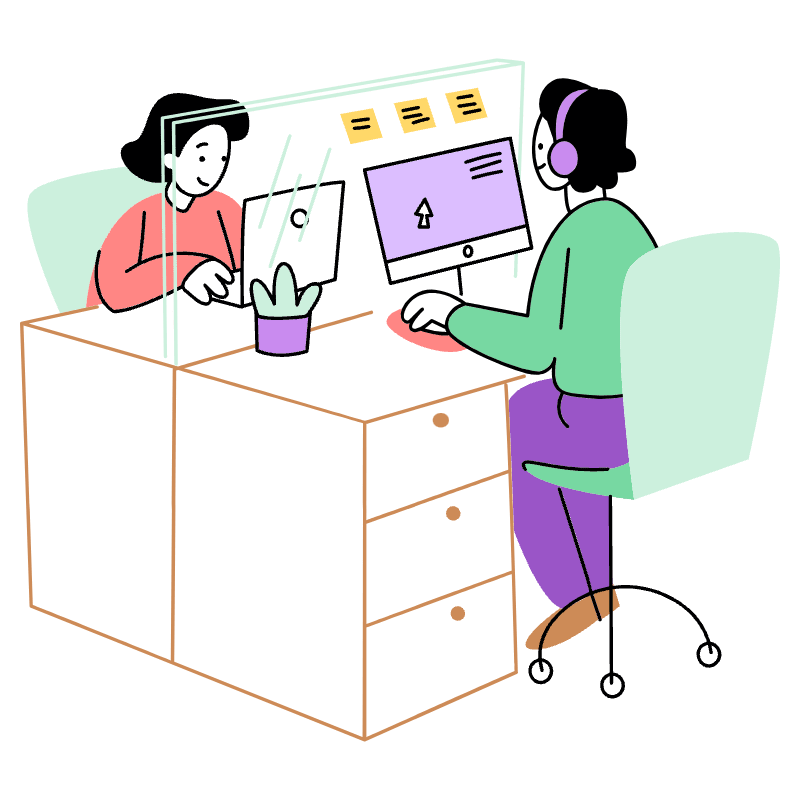 OFFICE WORK 2 Illustration from Barcelona Set