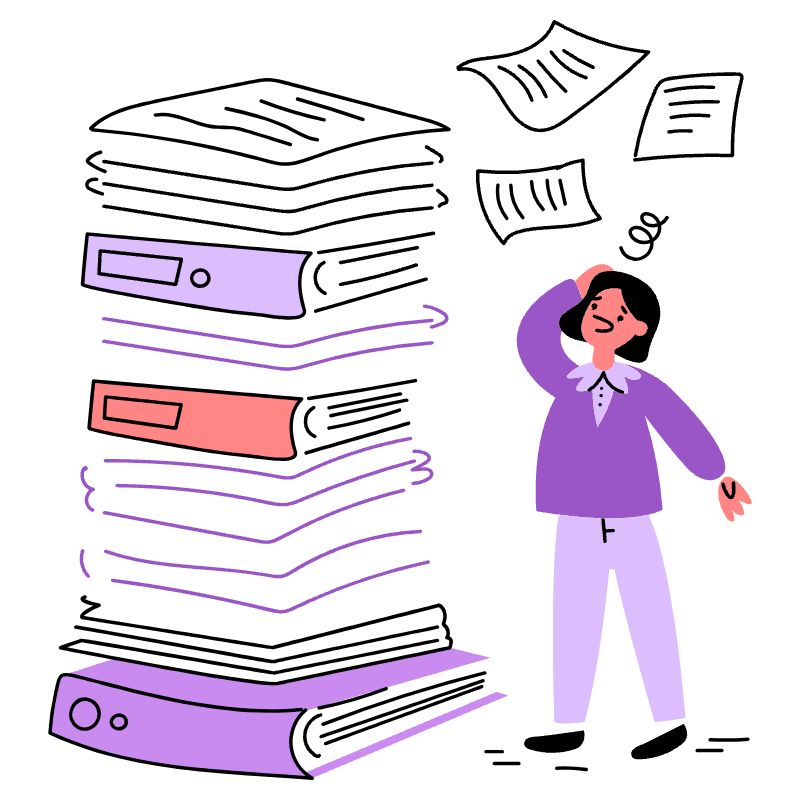 Overworked Employee 1 Illustration from Barcelona Set