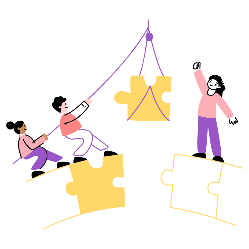 Team Building Illustration from Barcelona Set