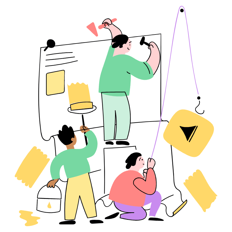 Team Work 1 Illustration from Barcelona Set