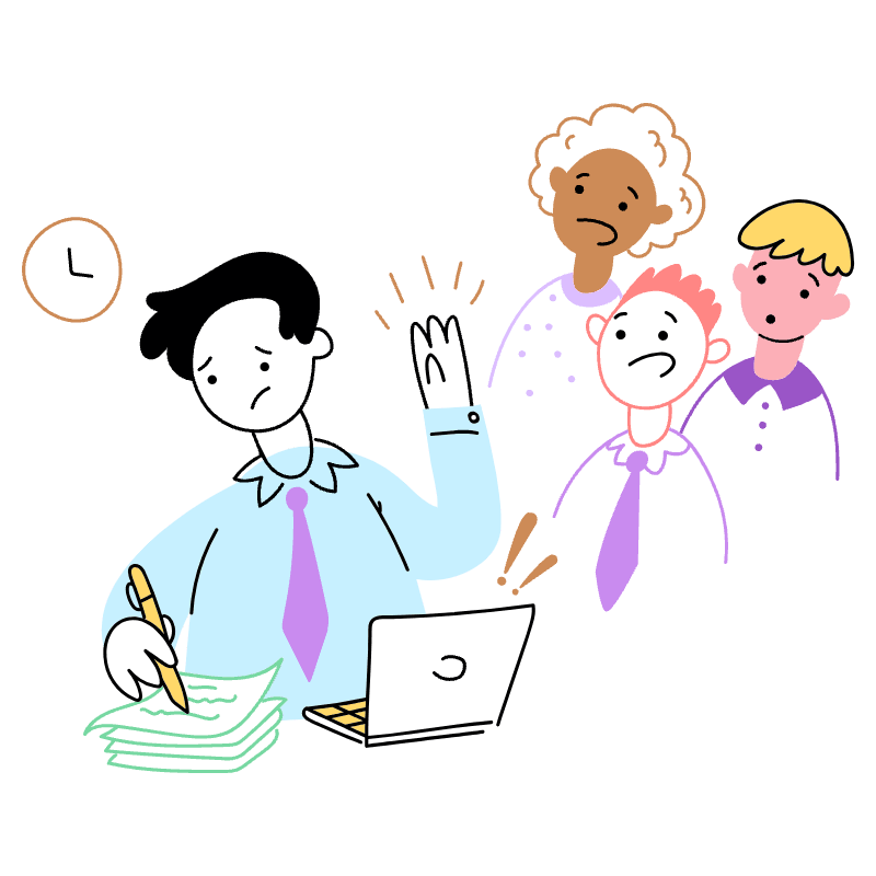 TOO BUSY 2 Illustration from Barcelona Set