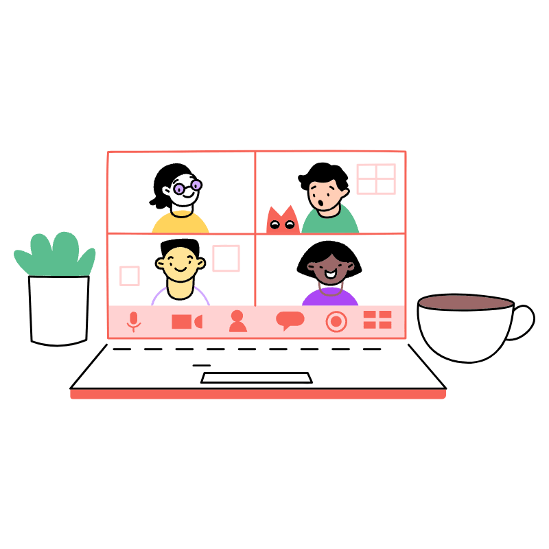 Video Conference 1 Illustration from Barcelona Set