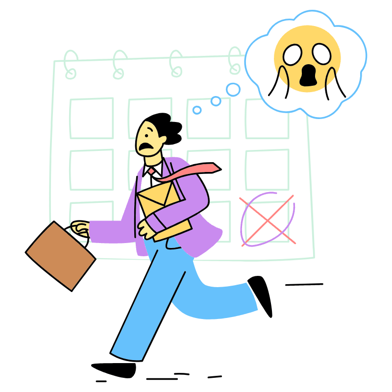 Work Deadline 1 Illustration from Barcelona Set