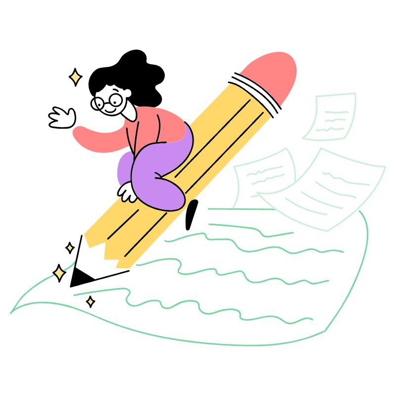Writing 1 Illustration from Barcelona Set