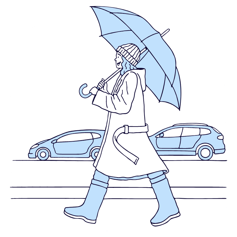 Weather Illustration from Bruxelles Duotone Set
