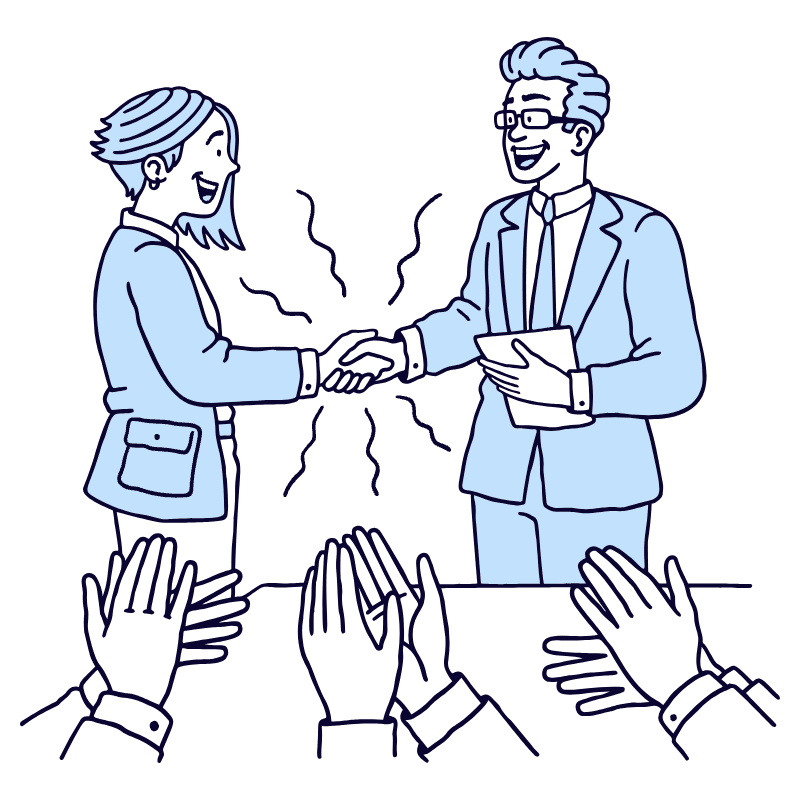 Business Business Deal Success Illustration from Bruxelles Duotone Set