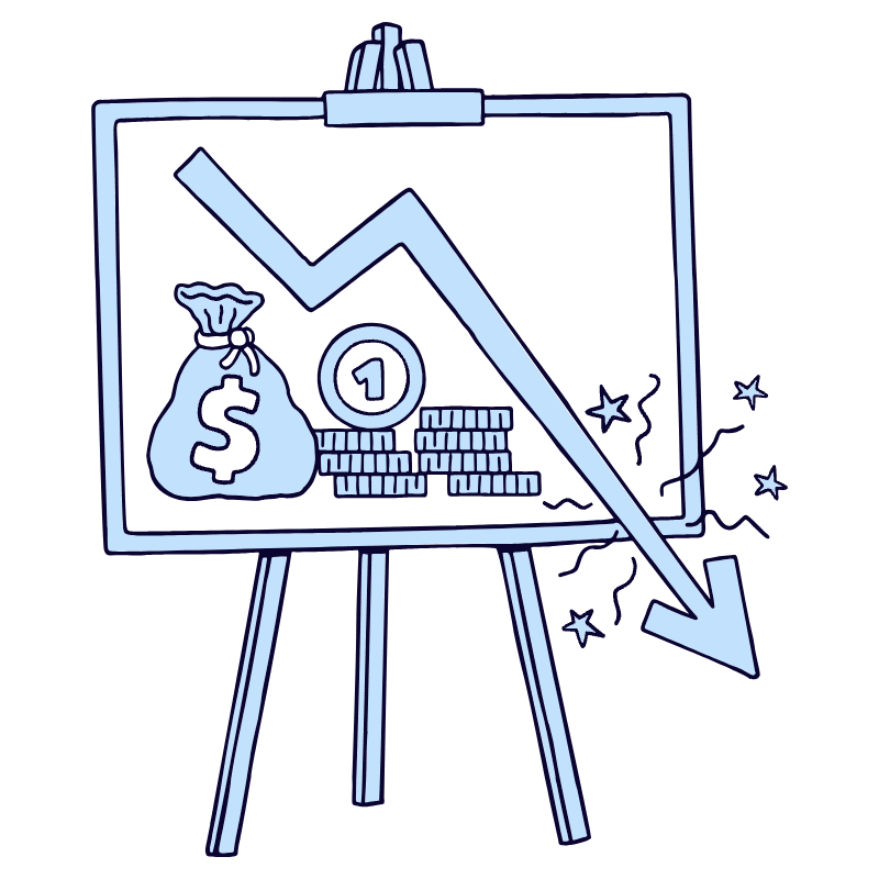 Business Business Graph Negative Illustration from Bruxelles Duotone Set