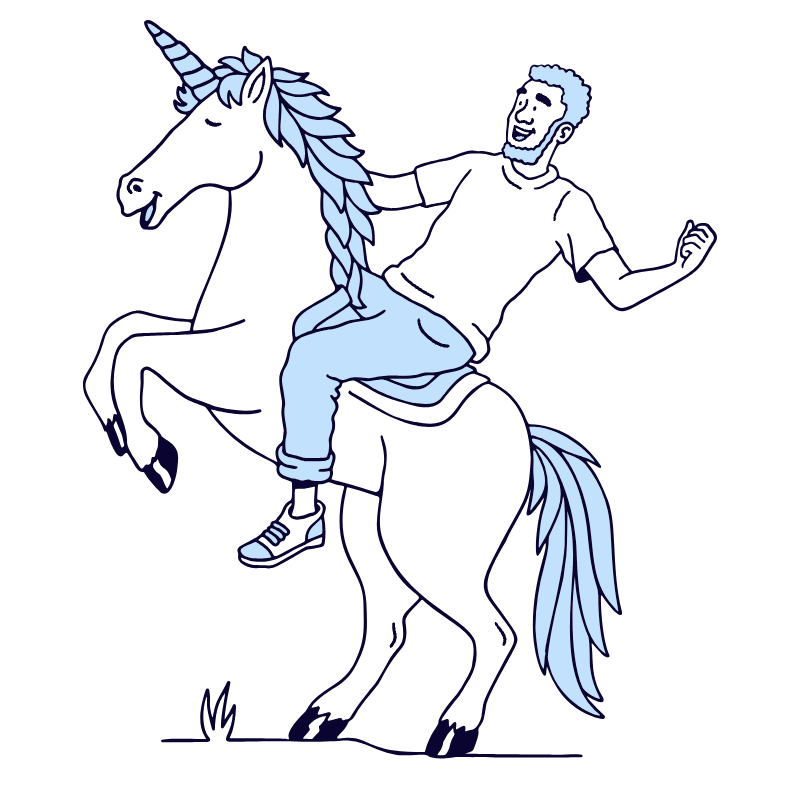 Business Startup Character Black Man Illustration from Bruxelles Duotone Set