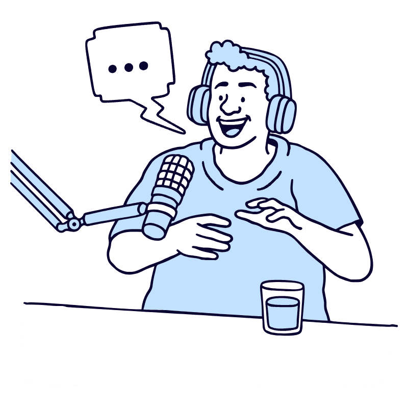 Communication Podcast Illustration from Bruxelles Duotone Set