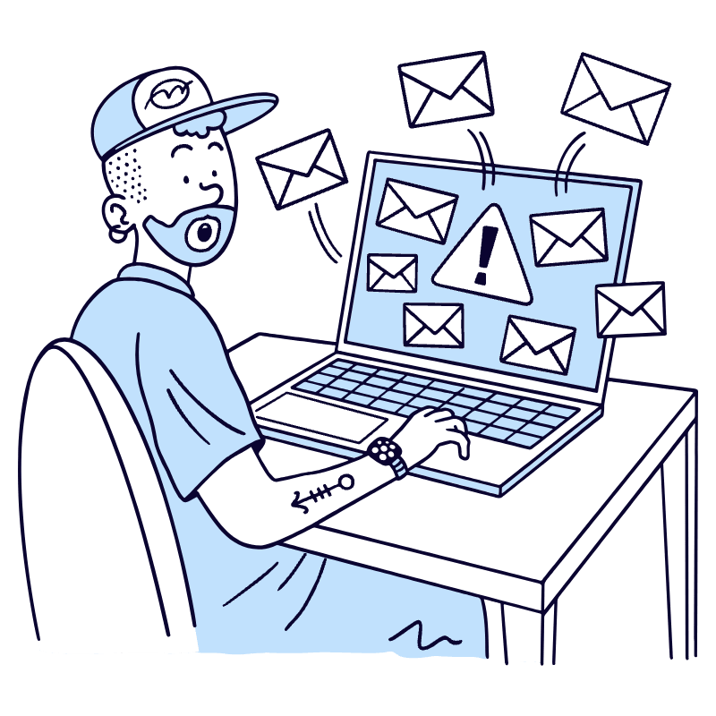 Spam Illustration from Bruxelles Duotone Set