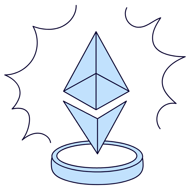 Ethereum Illustration from Bruxelles Duotone Set