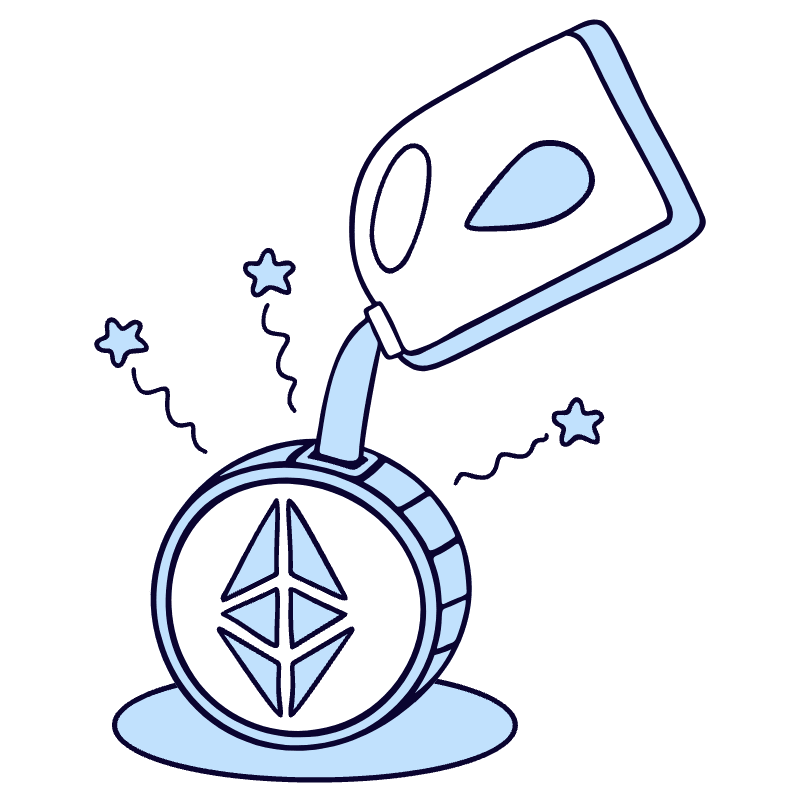 Gas Fees Altcoins Affordable 1 Illustration from Bruxelles Duotone Set