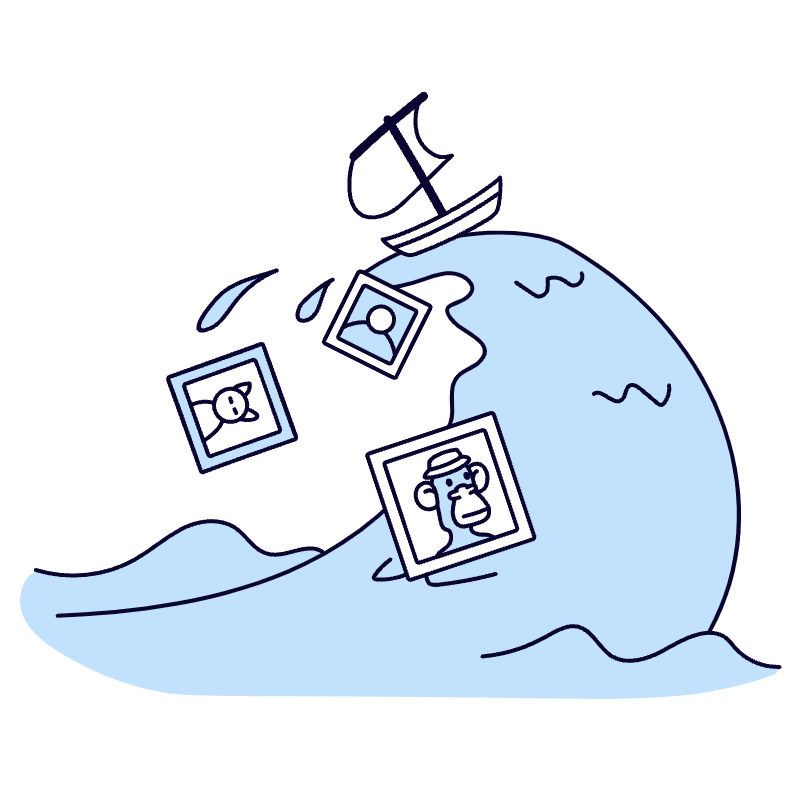 Nft Marketplace Opensea 2 Illustration from Bruxelles Duotone Set