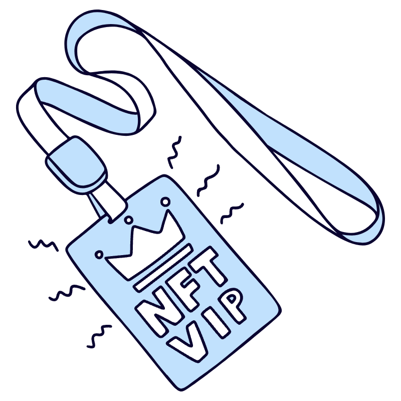 Nft Membership Nfts Illustration from Bruxelles Duotone Set