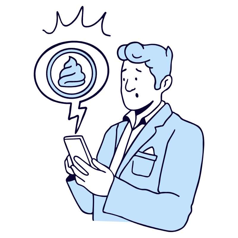 Shitcoin 1 Illustration from Bruxelles Duotone Set