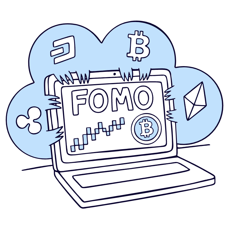 Slang FOMO Illustration from Bruxelles Duotone Set