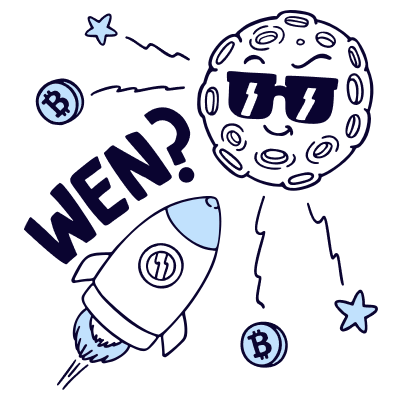 Slang Wen Moon Illustration from Bruxelles Duotone Set