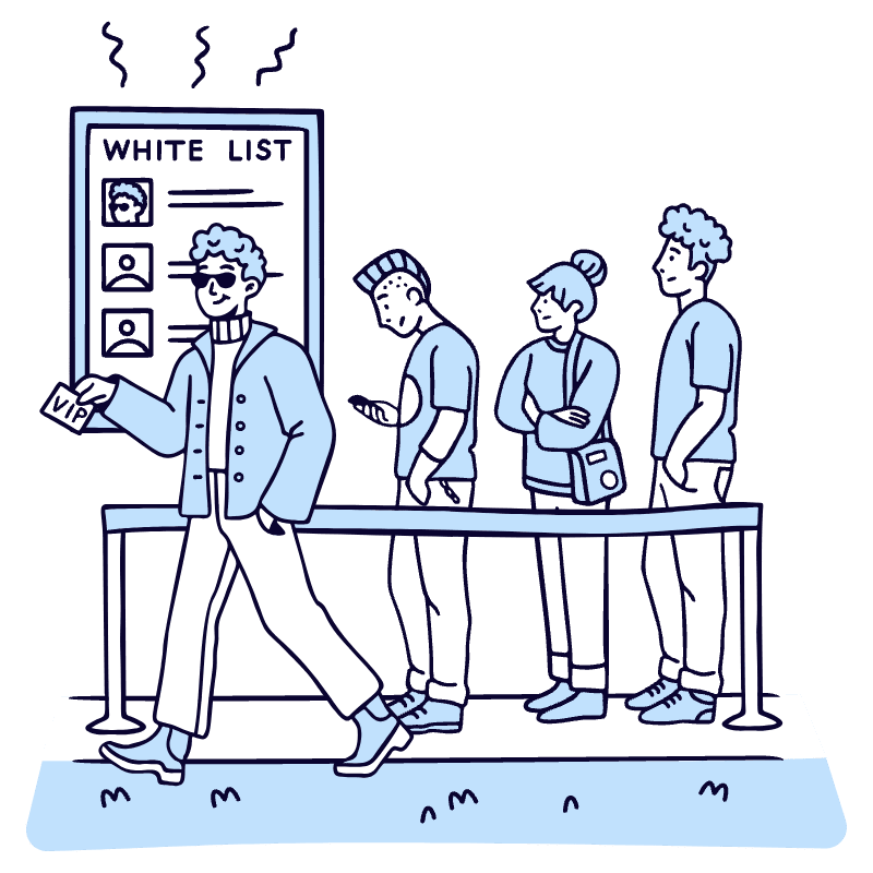 White List Person Cutting Line 1 Illustration from Bruxelles Duotone Set