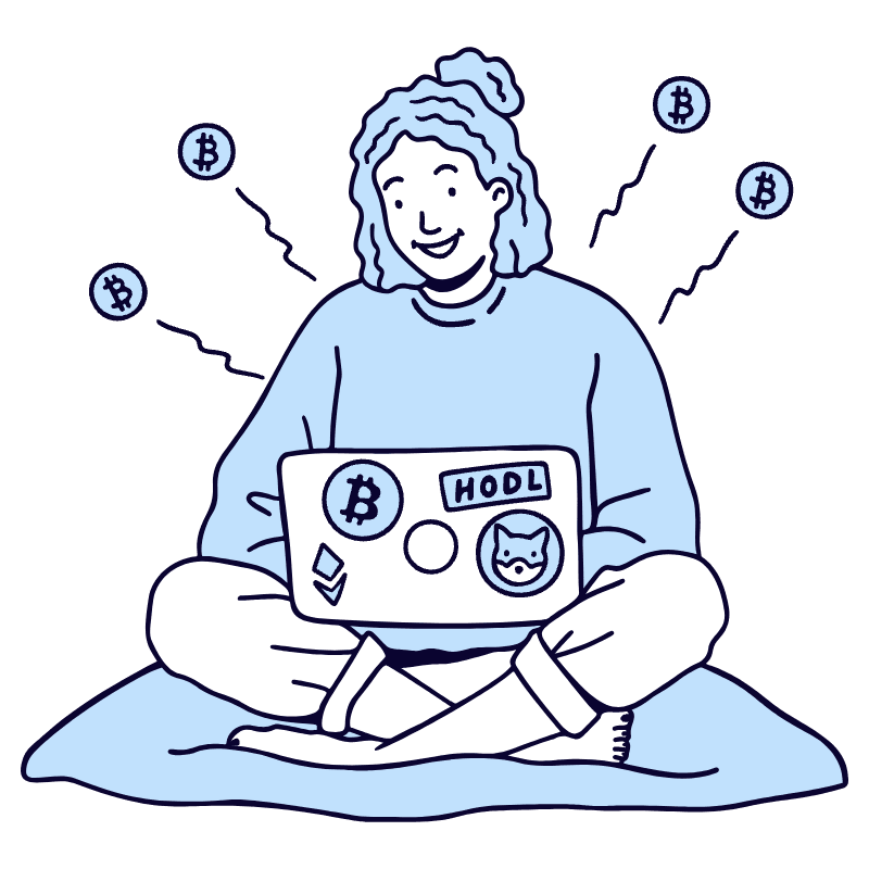 Woman In Crypto 1 Illustration from Bruxelles Duotone Set