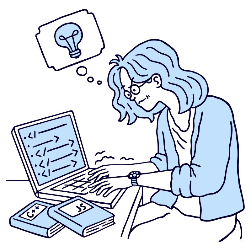 Code Learning Illustration from Bruxelles Duotone Set