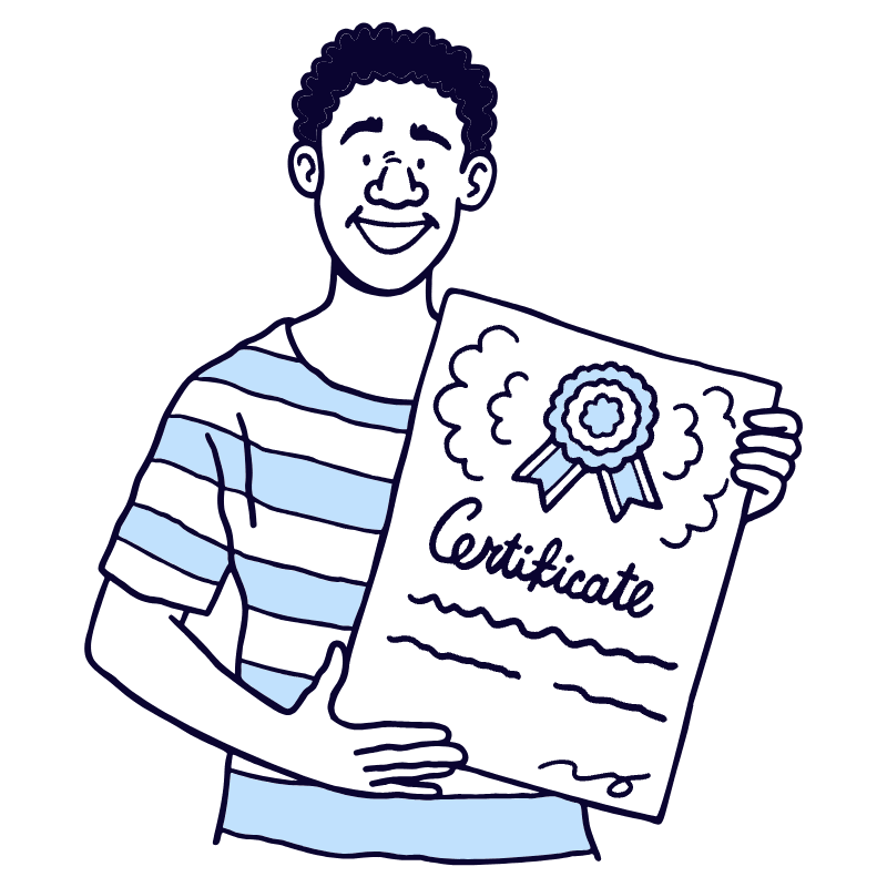 Certificate Illustration from Bruxelles Duotone Set