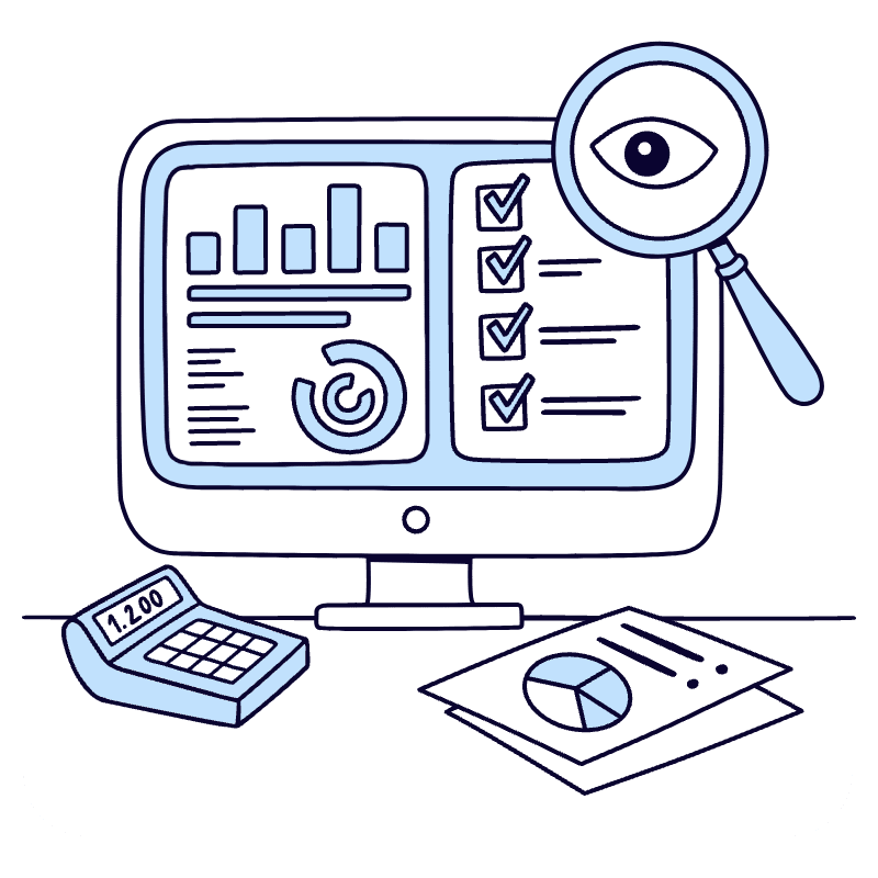 Audit 2 Illustration from Bruxelles Duotone Set