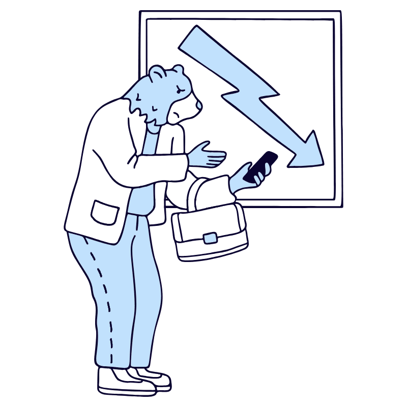 Bear Market 1 Illustration from Bruxelles Duotone Set