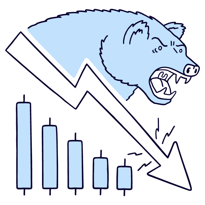 Bear Market 2 Illustration from Bruxelles Duotone Set