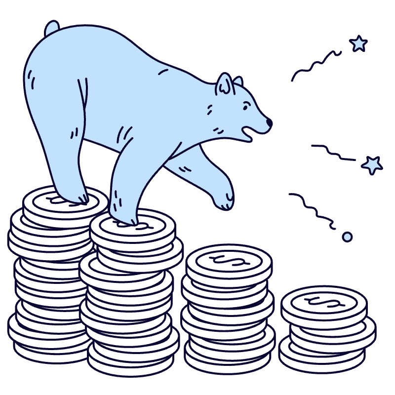 Bear Market 3 Illustration from Bruxelles Duotone Set