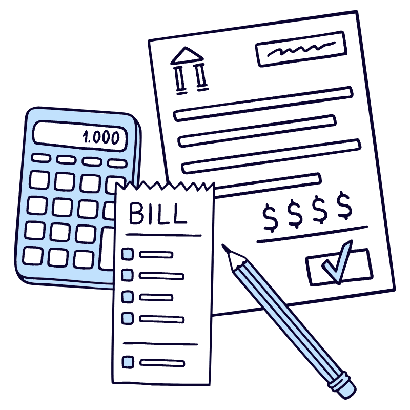 Bills Payment 2 Illustration from Bruxelles Duotone Set