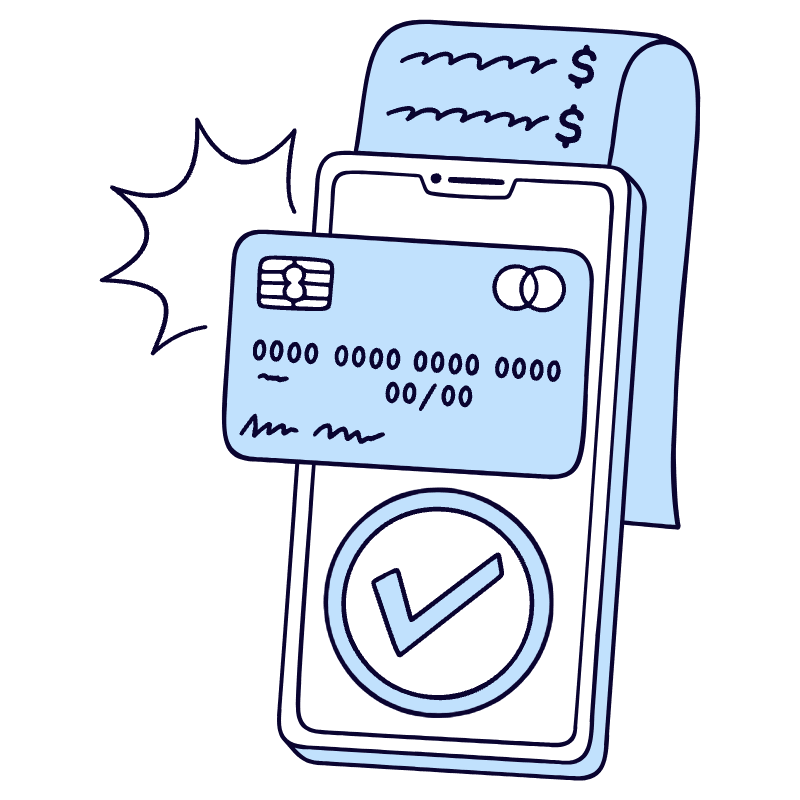 Card Payment 2 Illustration from Bruxelles Duotone Set